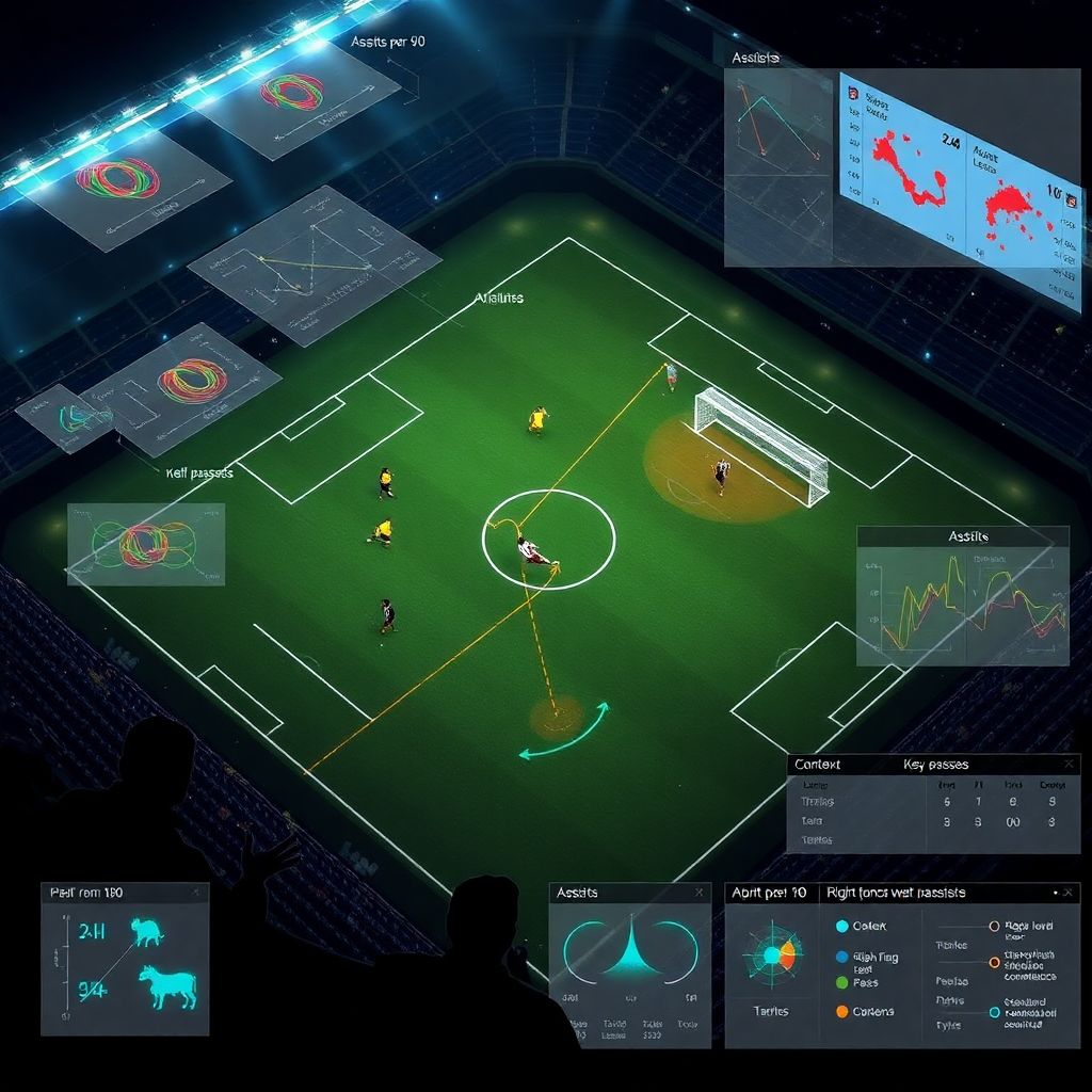 Статистика голевой передачи: как считают голевые пассы и их влияние на матч